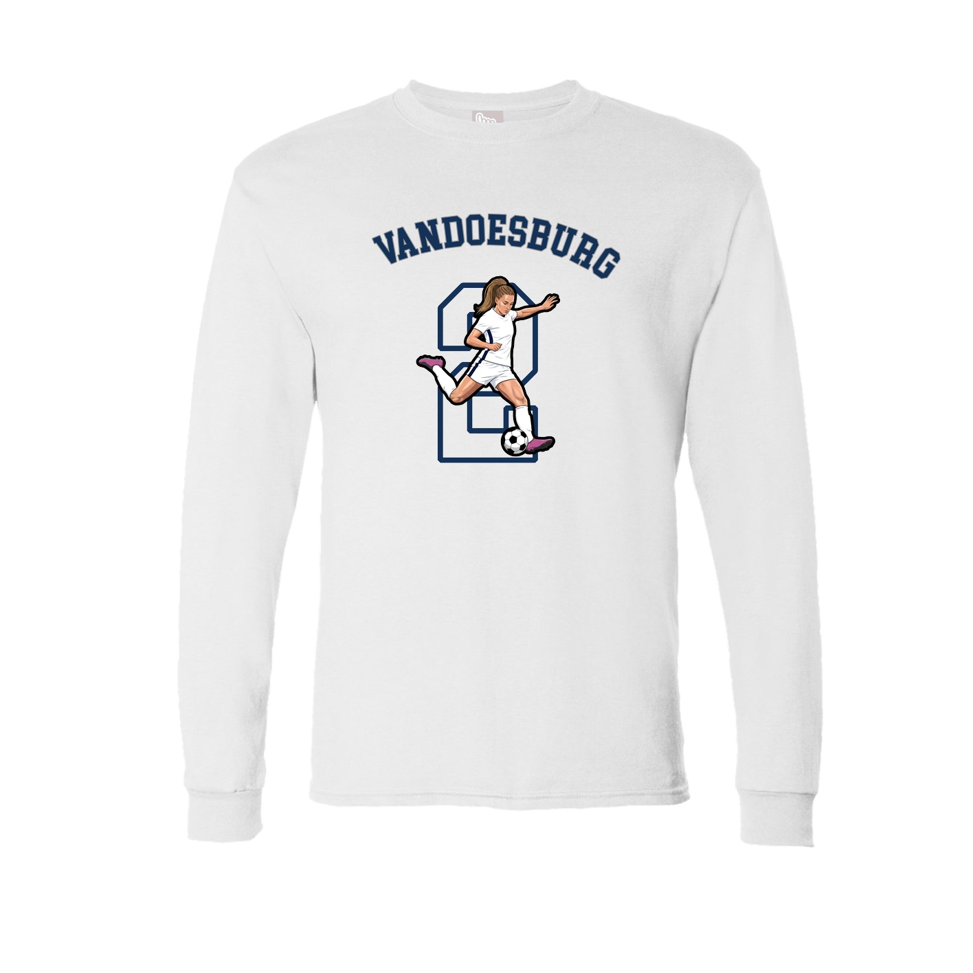 Long Sleeve Tee — Shirsey Arch in White
