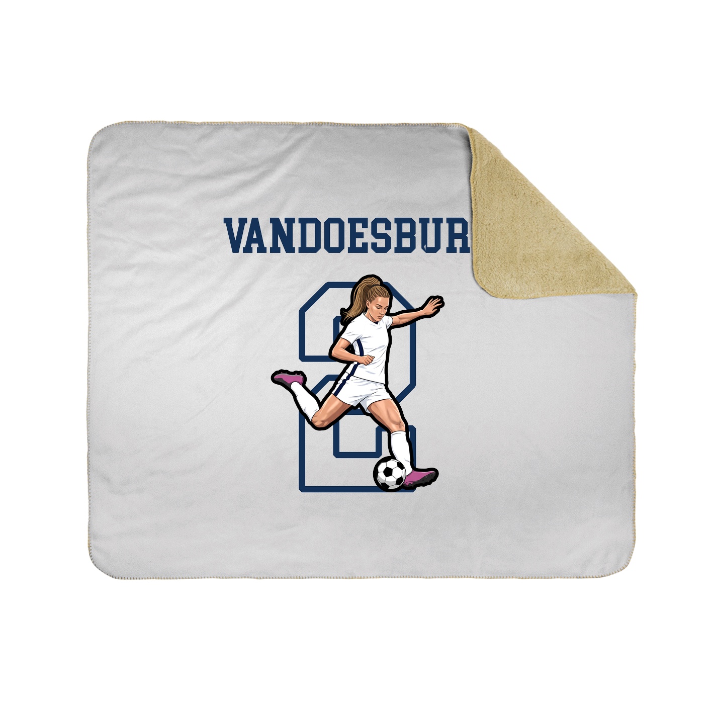 Throw Blanket — Shirsey in White