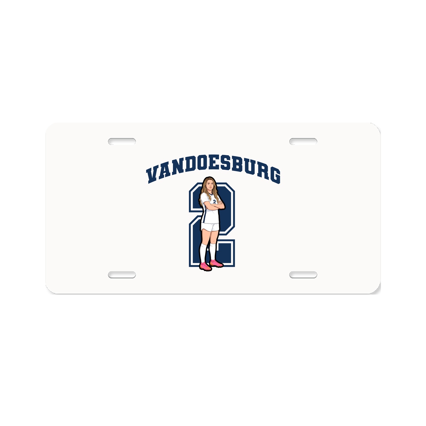 License Plate — Number in Classic