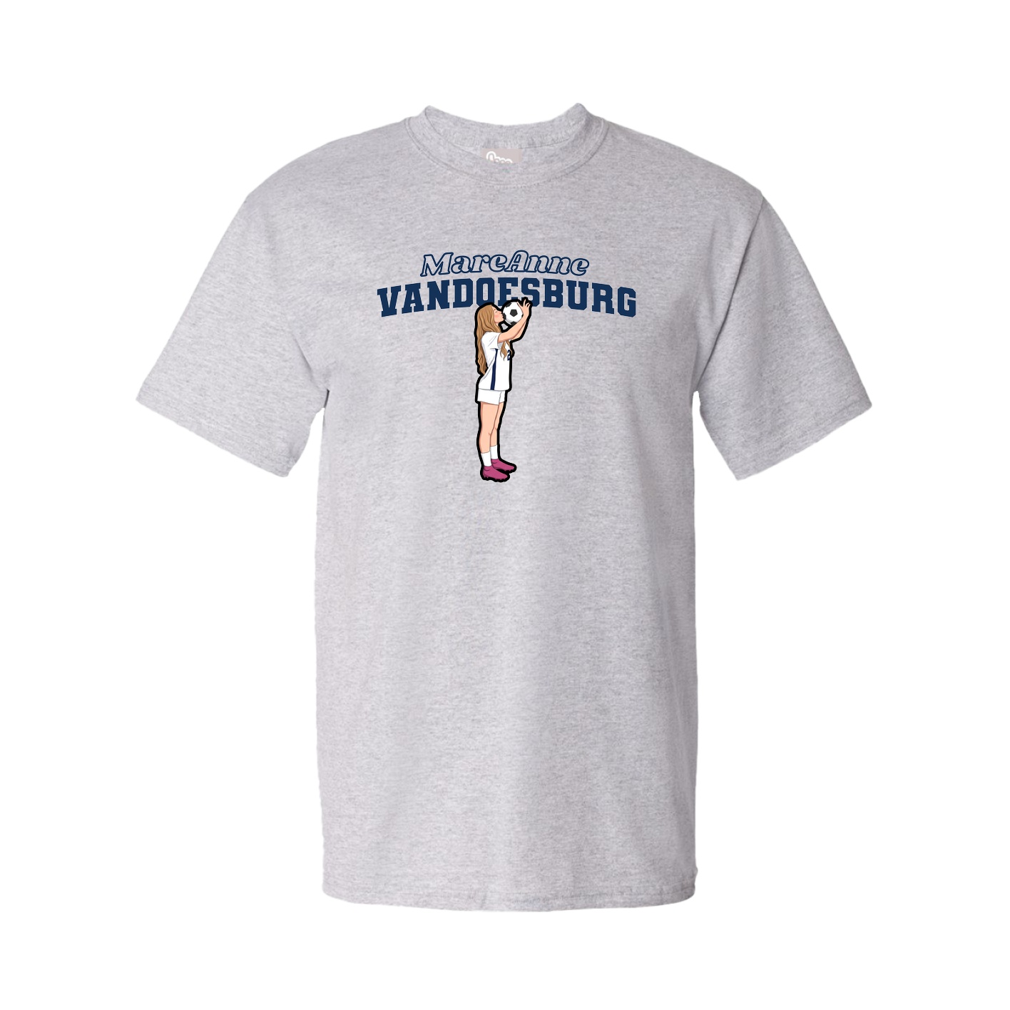 Tee — Name Arch in Grey