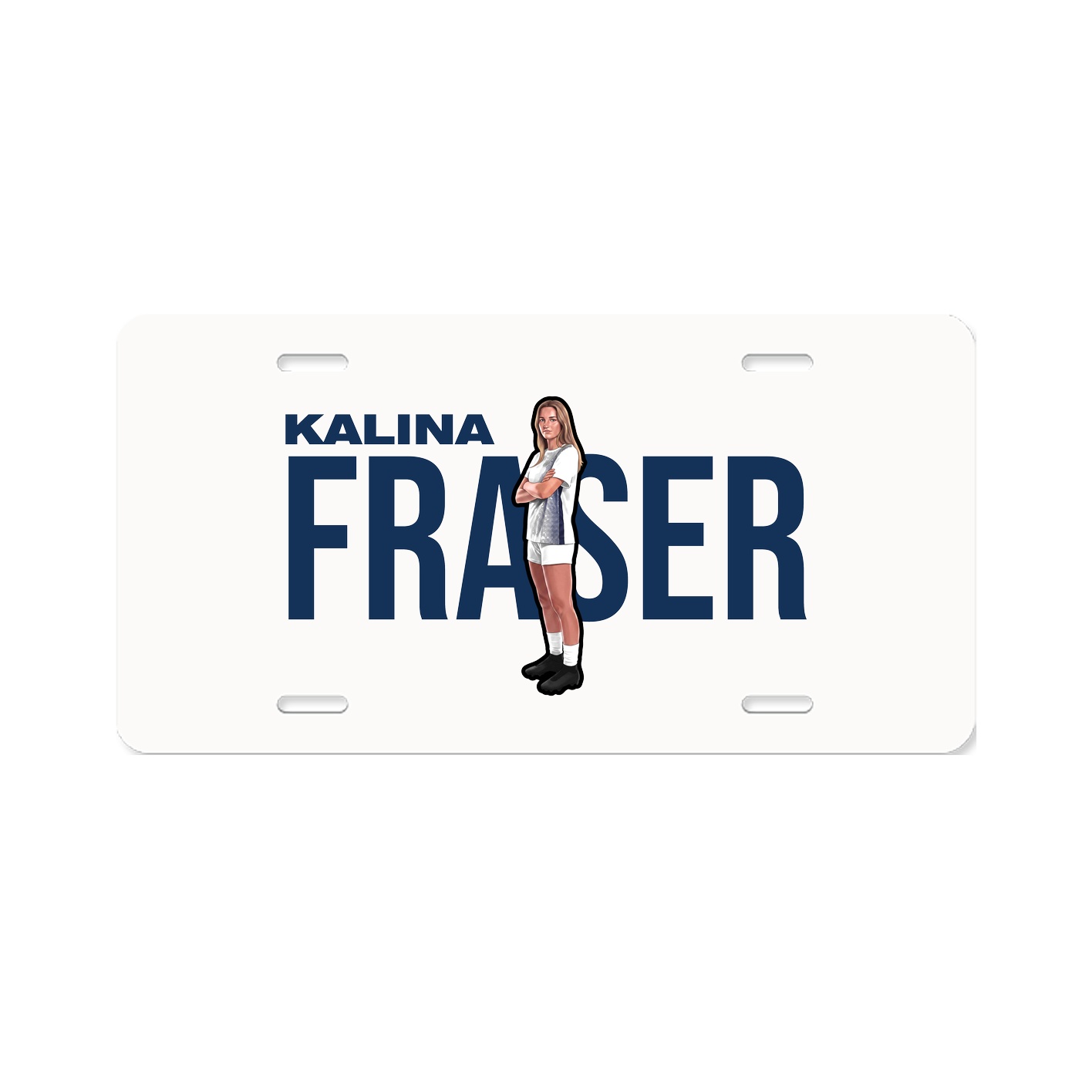 License Plate — Player Name in Classic