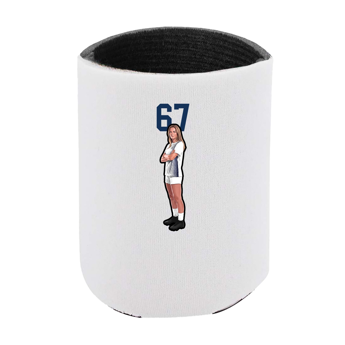 Can Holder — Number Top in White