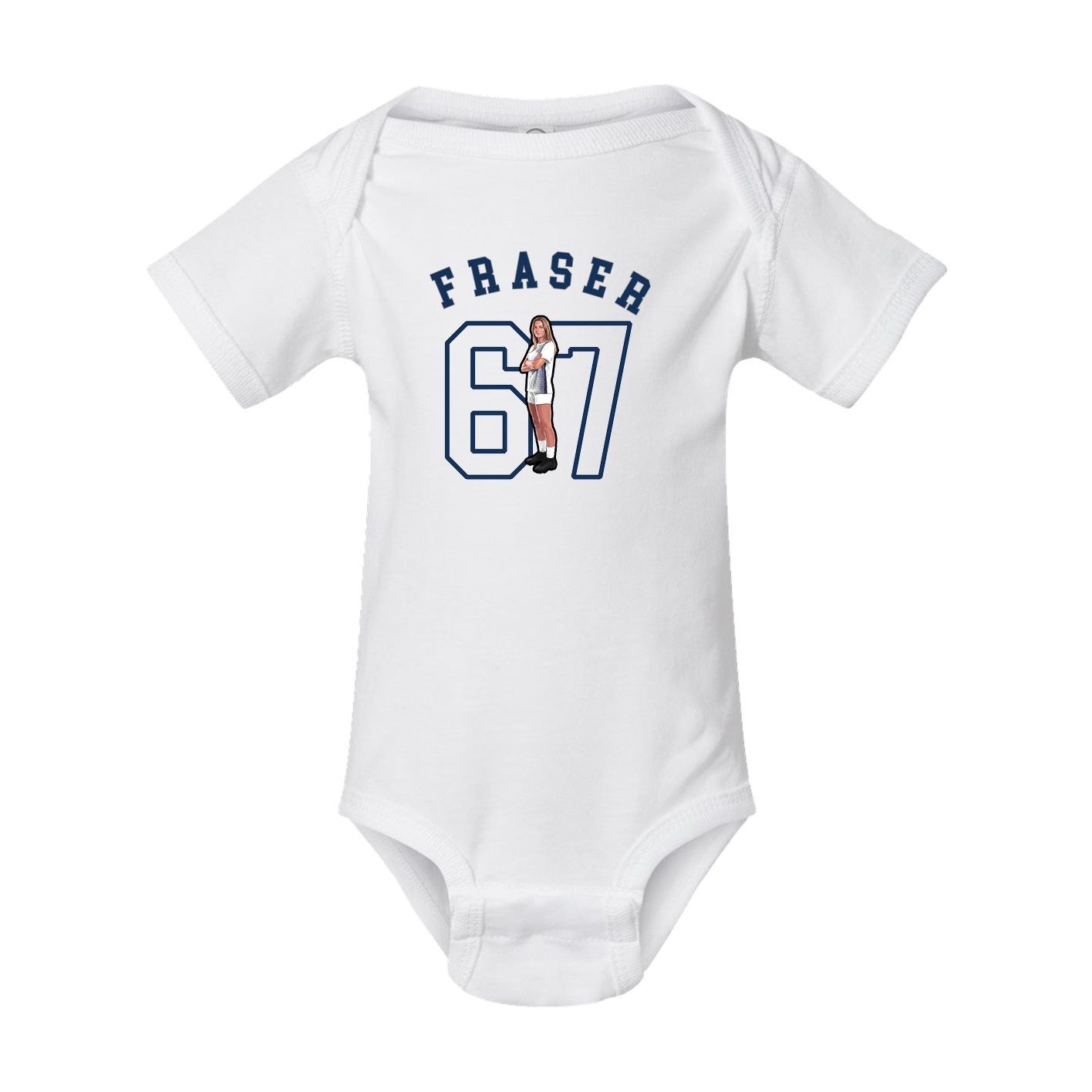 Baby Onesie — Shirsey Arch in White