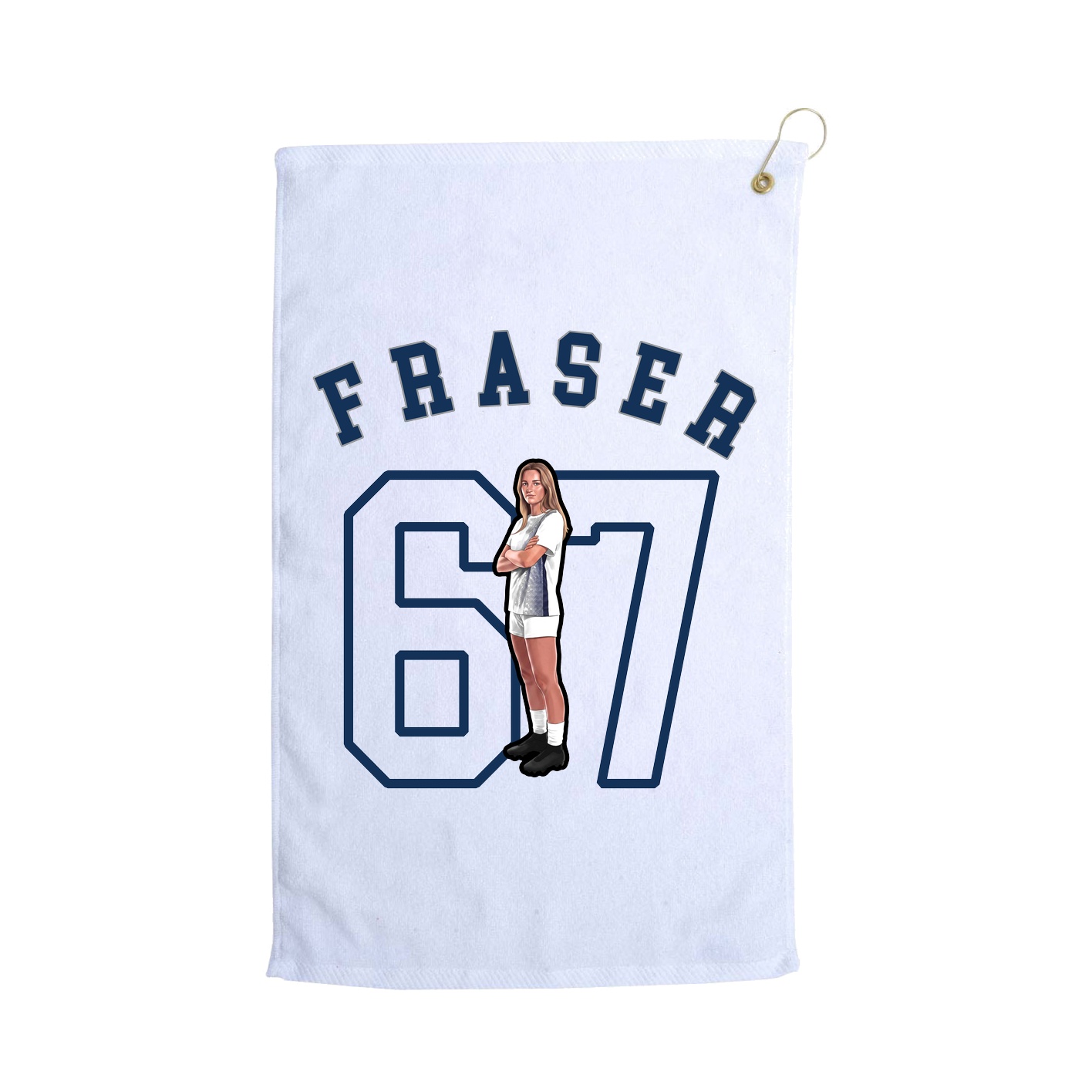Golf Towel — Shirsey Arch in White