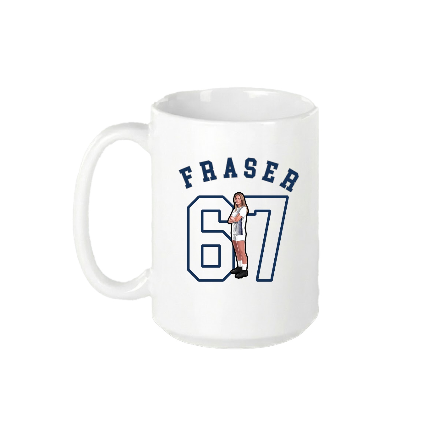 15oz Coffee Mug — Shirsey Arch in White