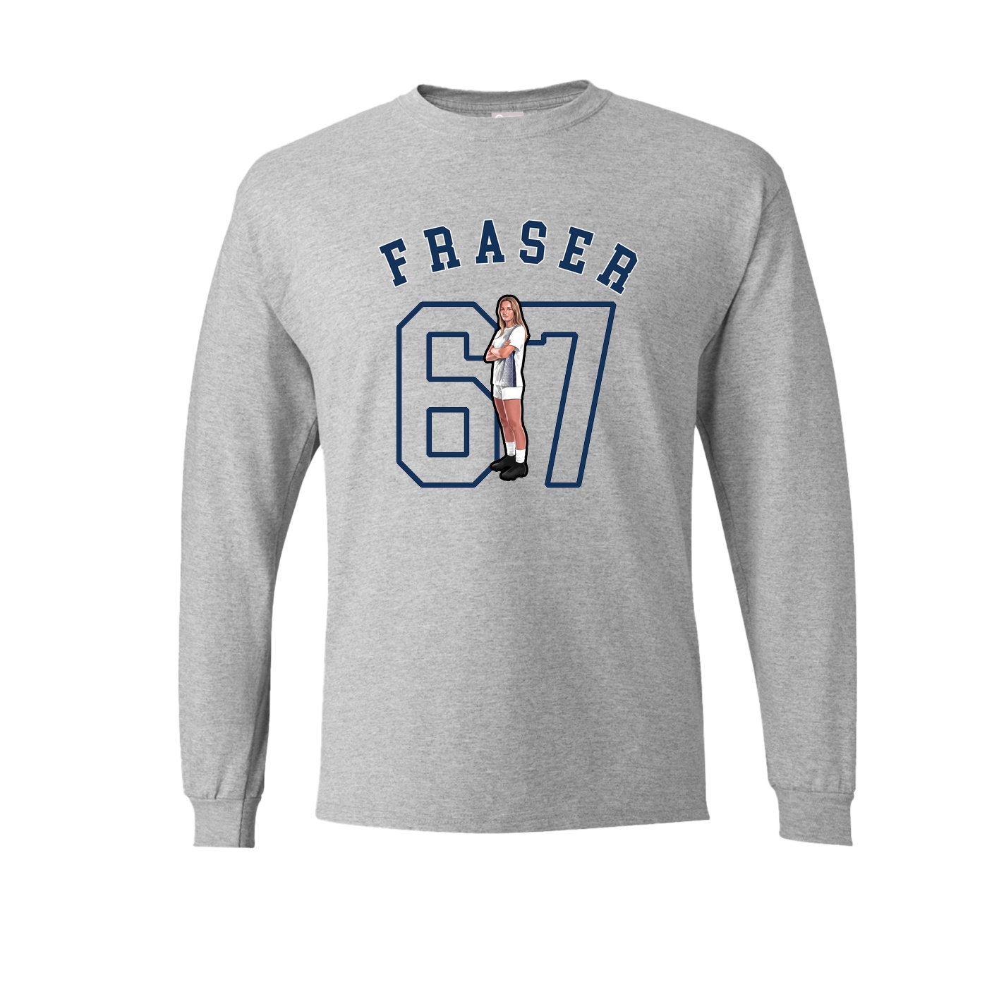 Long Sleeve Tee — Shirsey Arch in Grey