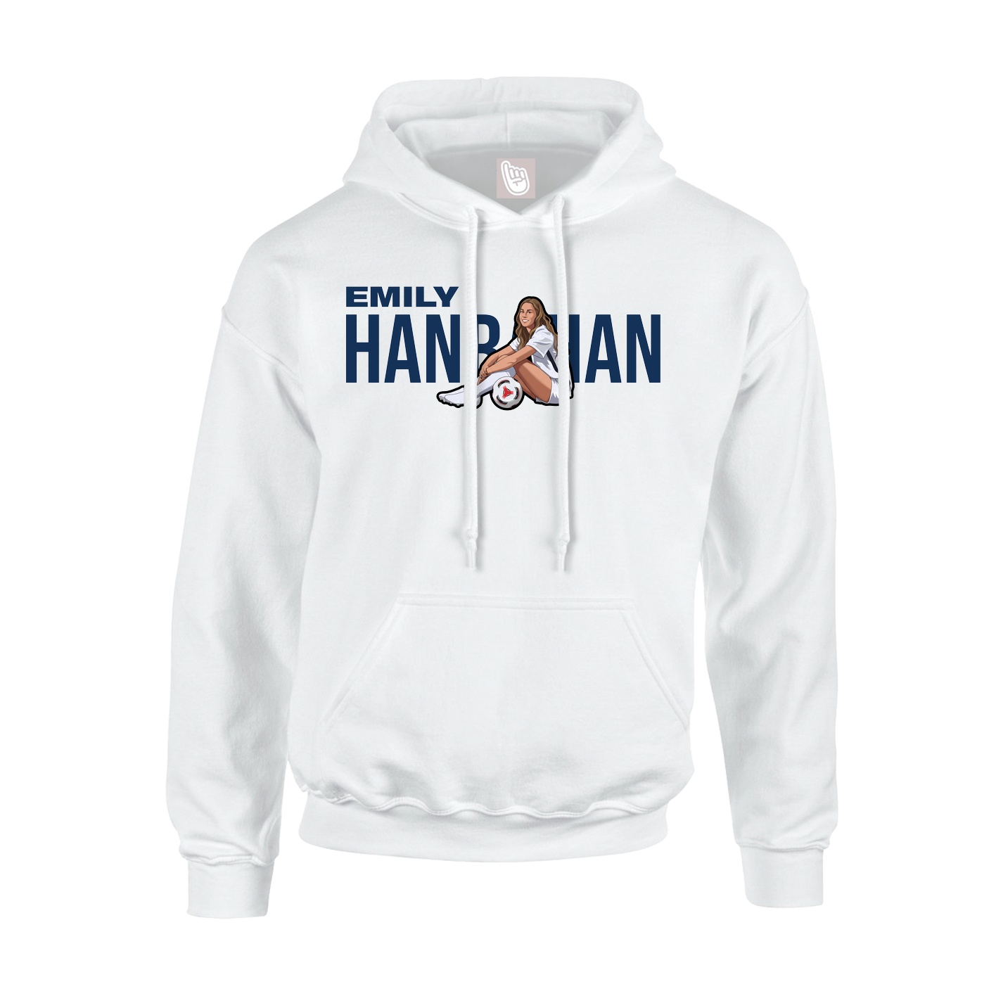 Hoodie — Player Name in White