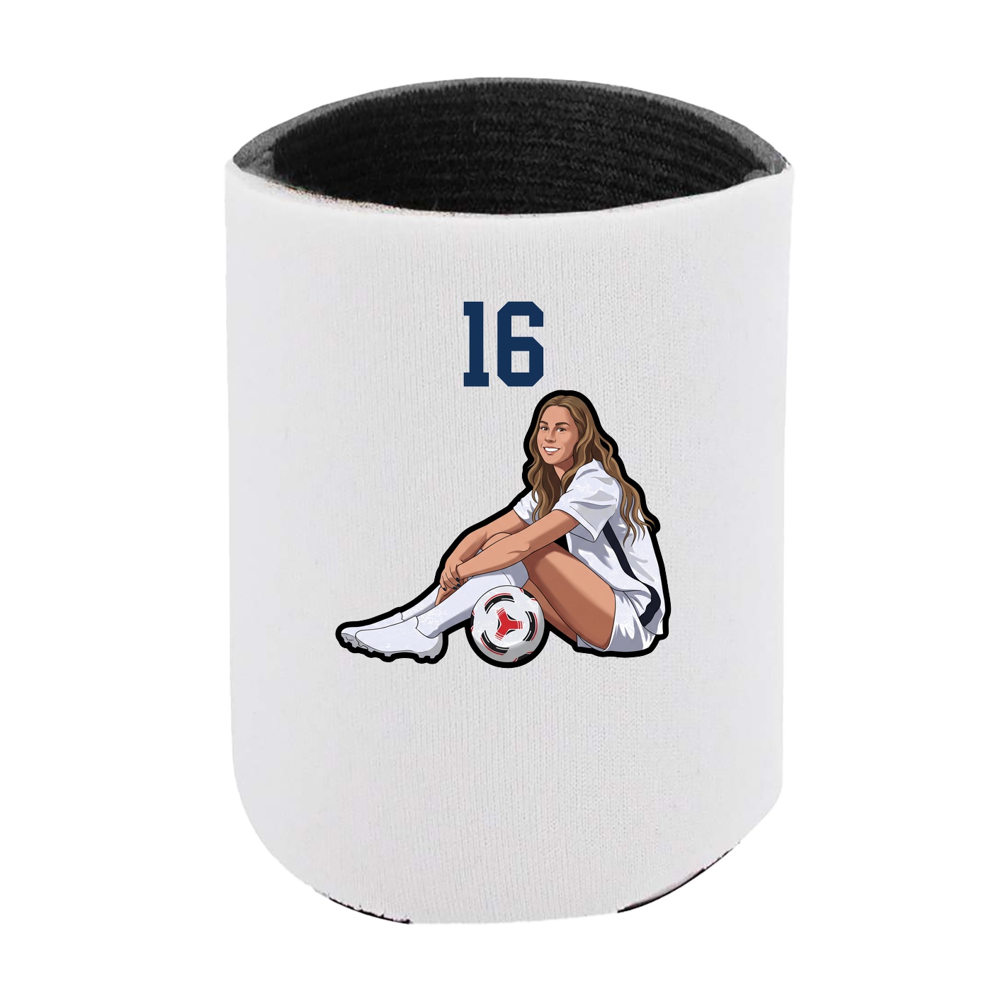Can Holder — Number Top in White