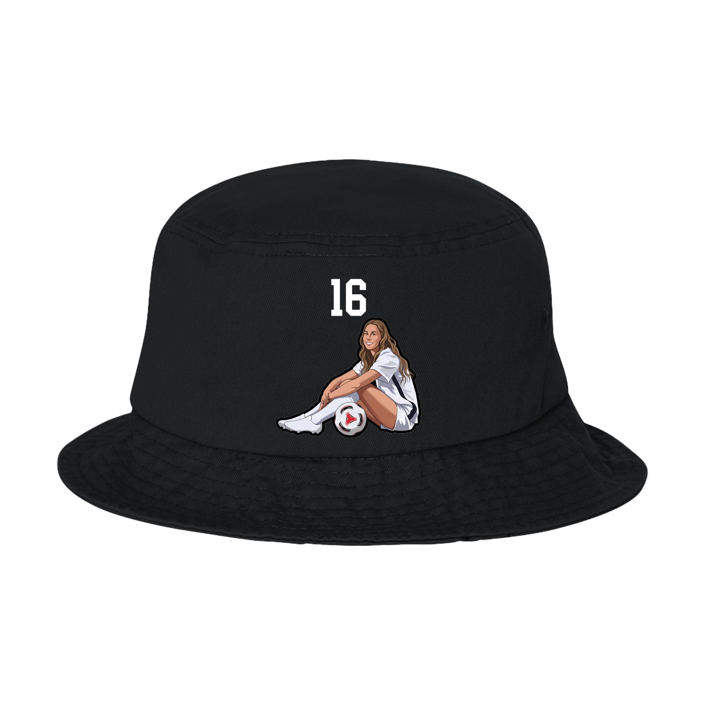 Bucket Cap — Number Top in Black