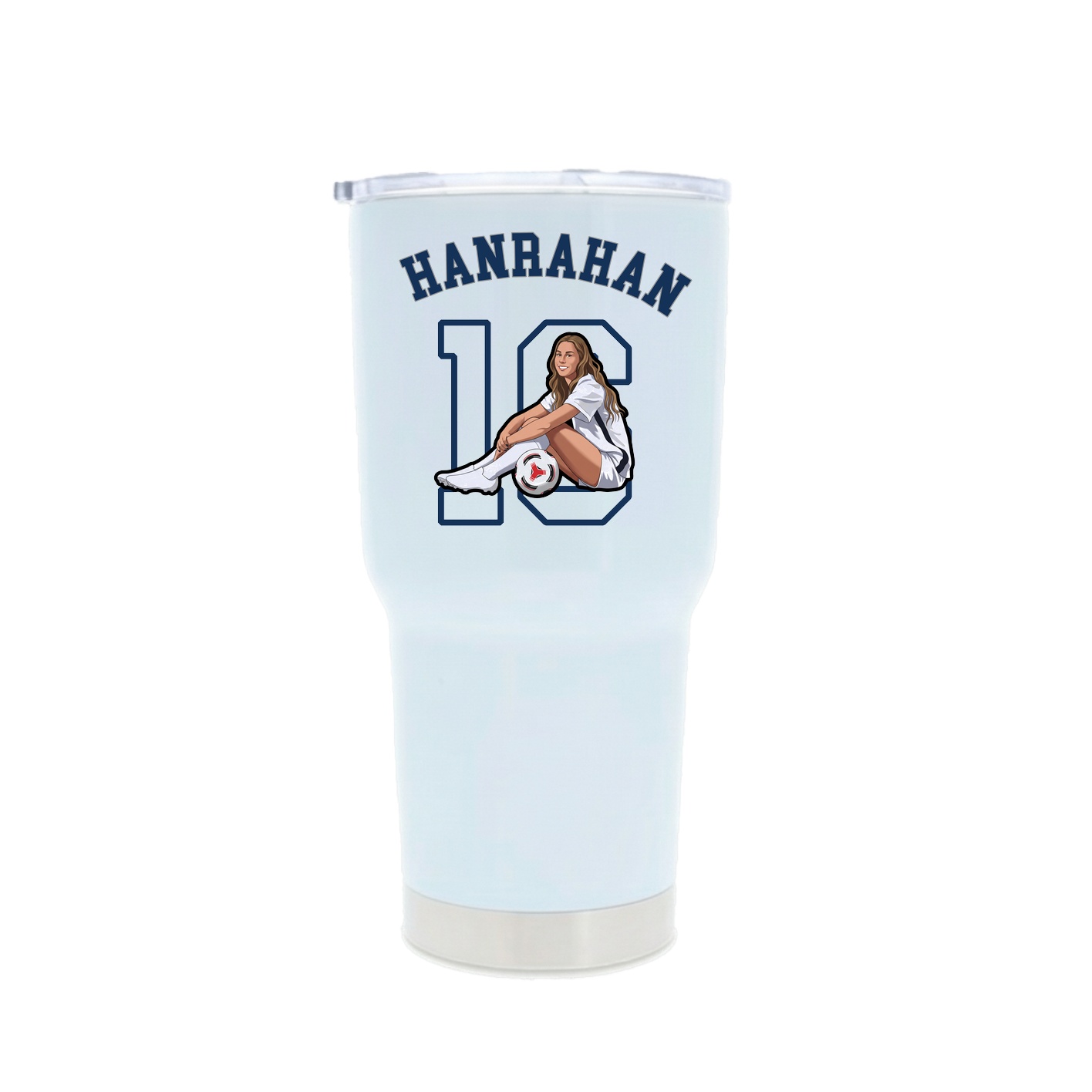 30oz Stainless Steel Tumbler — Shirsey Arch in White