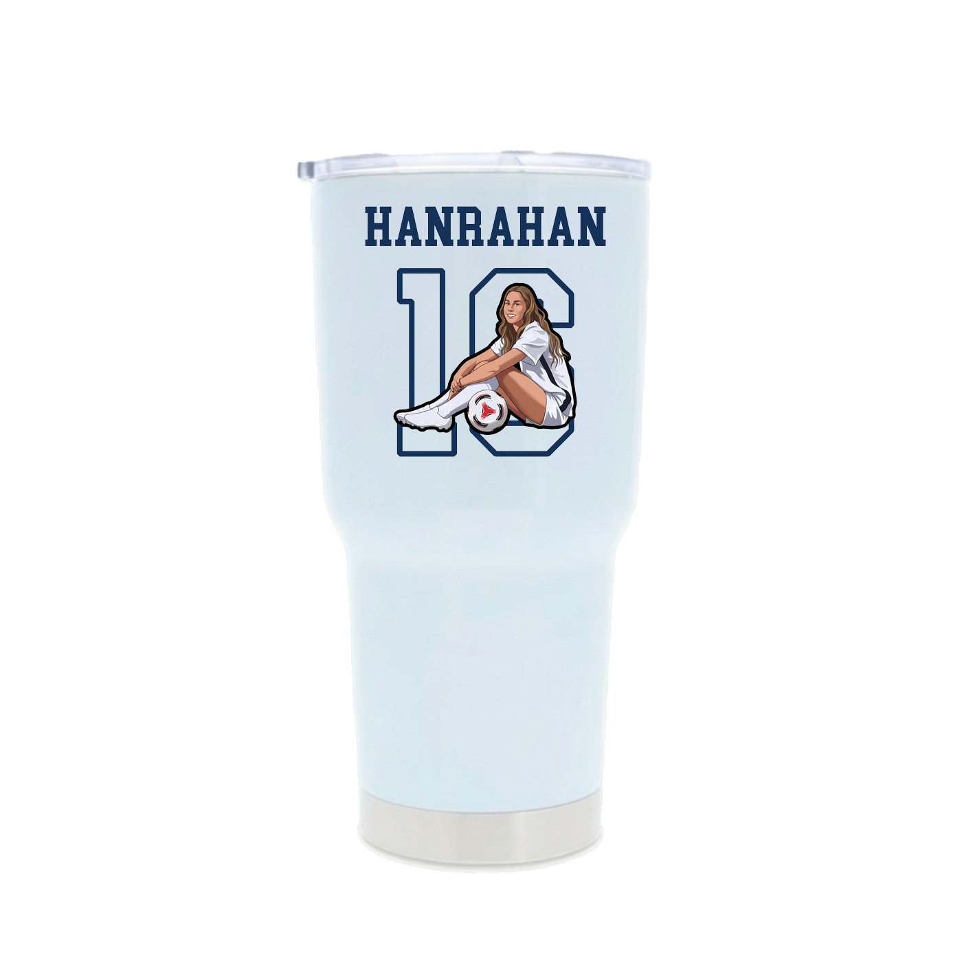 30oz Stainless Steel Tumbler — Shirsey in White