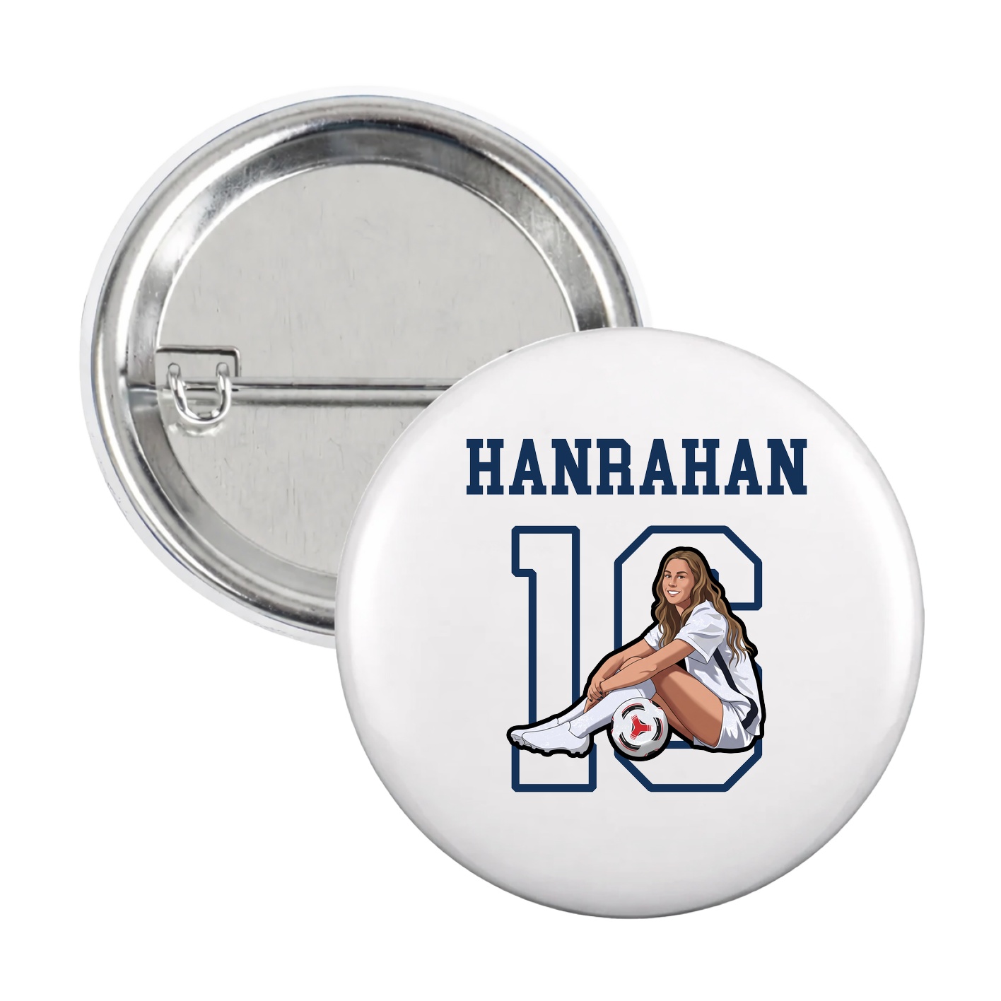 Game Day Button — Shirsey in White