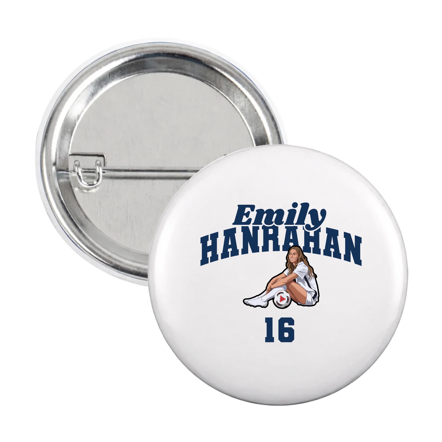 Game Day Button — Signature Arch in White