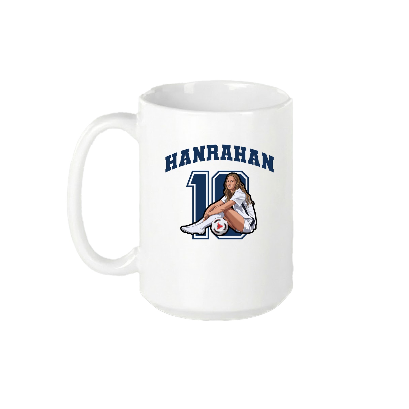 15oz Coffee Mug — Number in White
