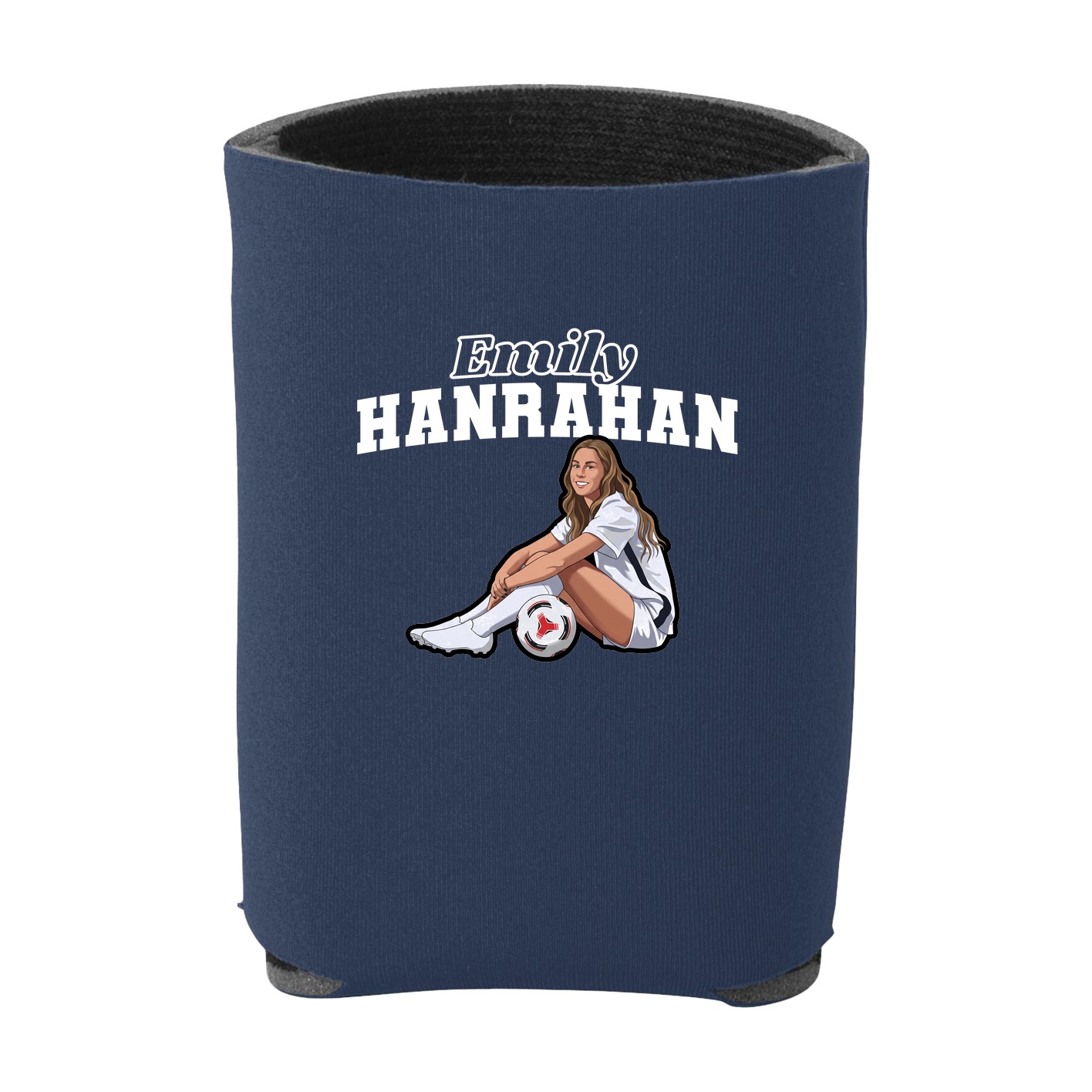 Can Holder — Name Arch in Navy