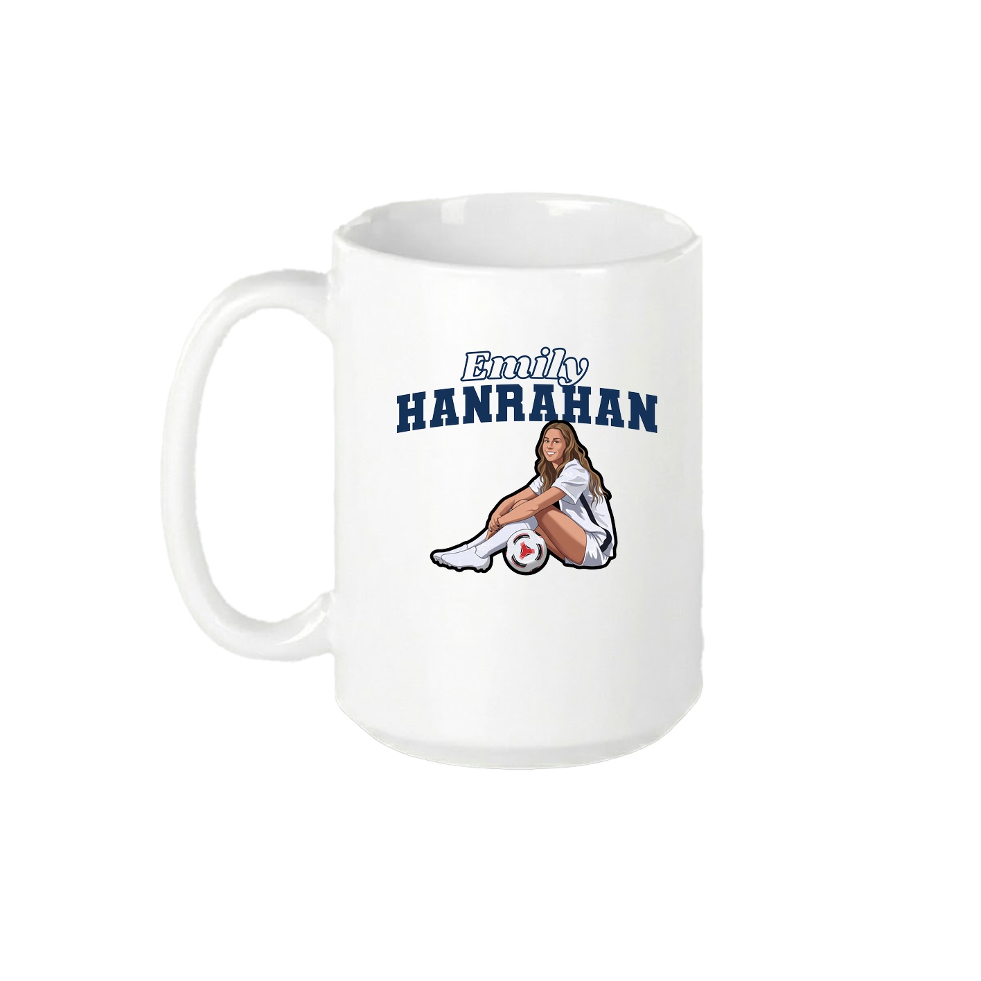 15oz Coffee Mug — Name Arch in White