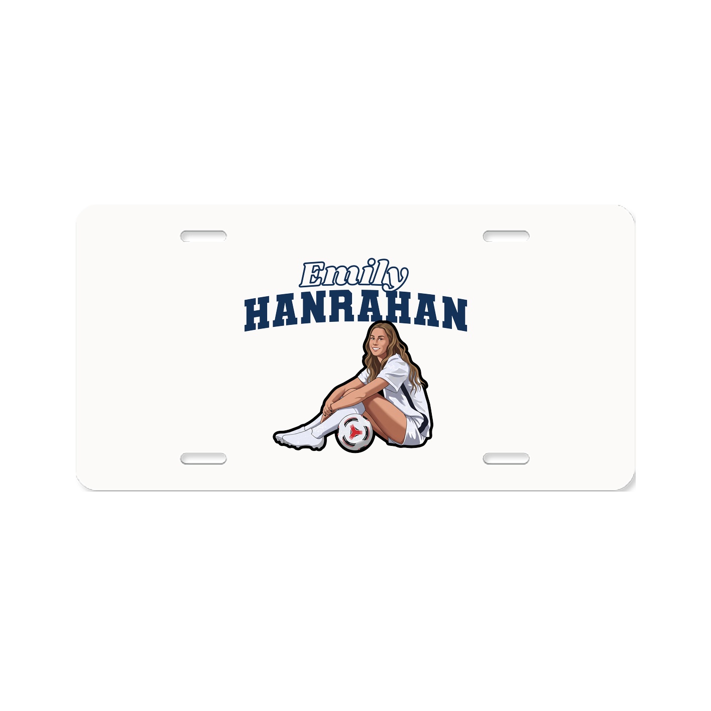 License Plate — Name Arch in Classic