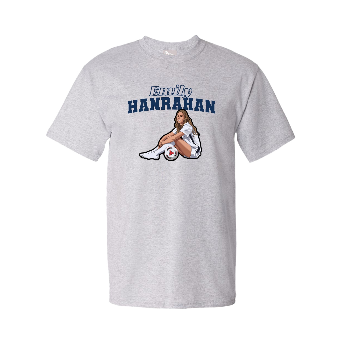 Youth Tee — Name Arch in Grey