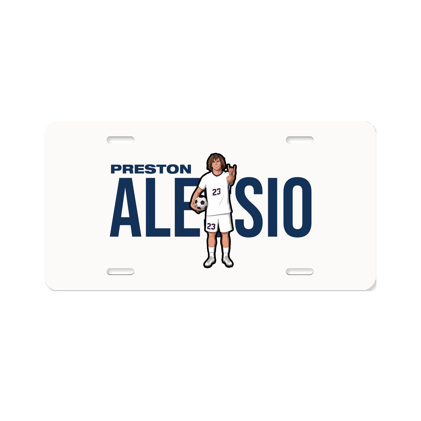 License Plate — Player Name in Classic