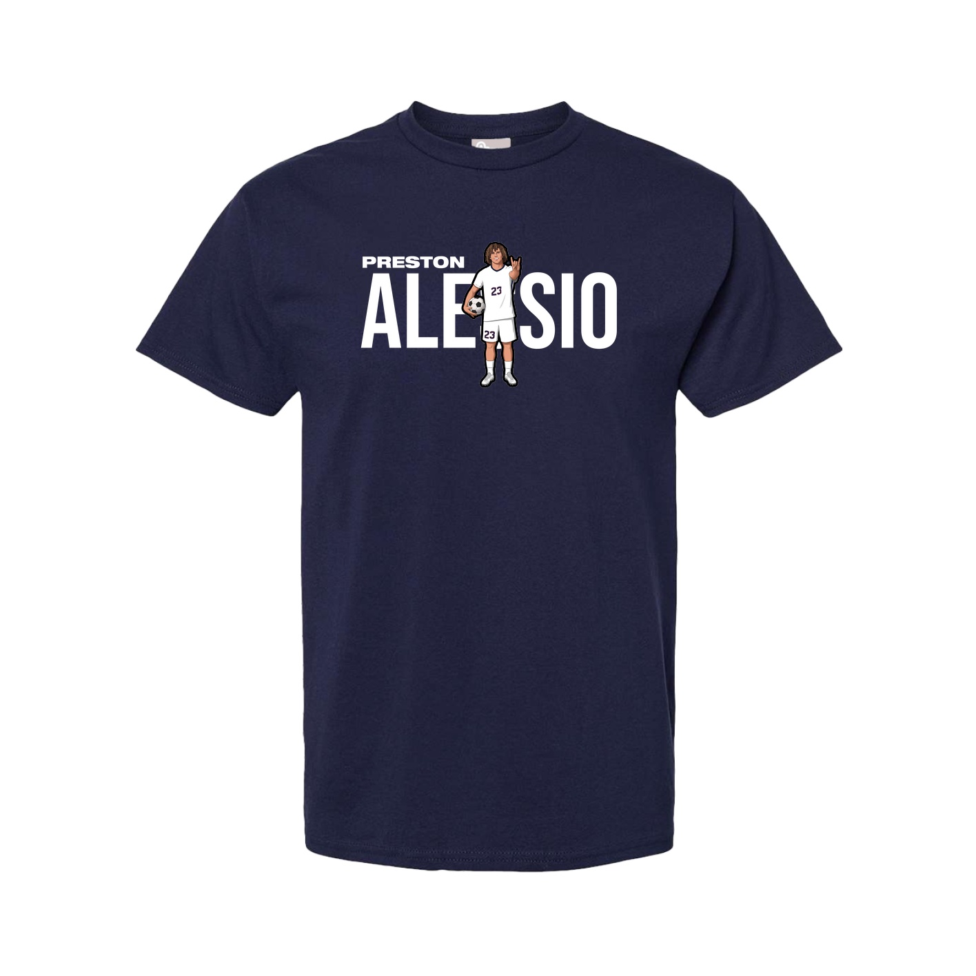 Tee — Player Name in Navy
