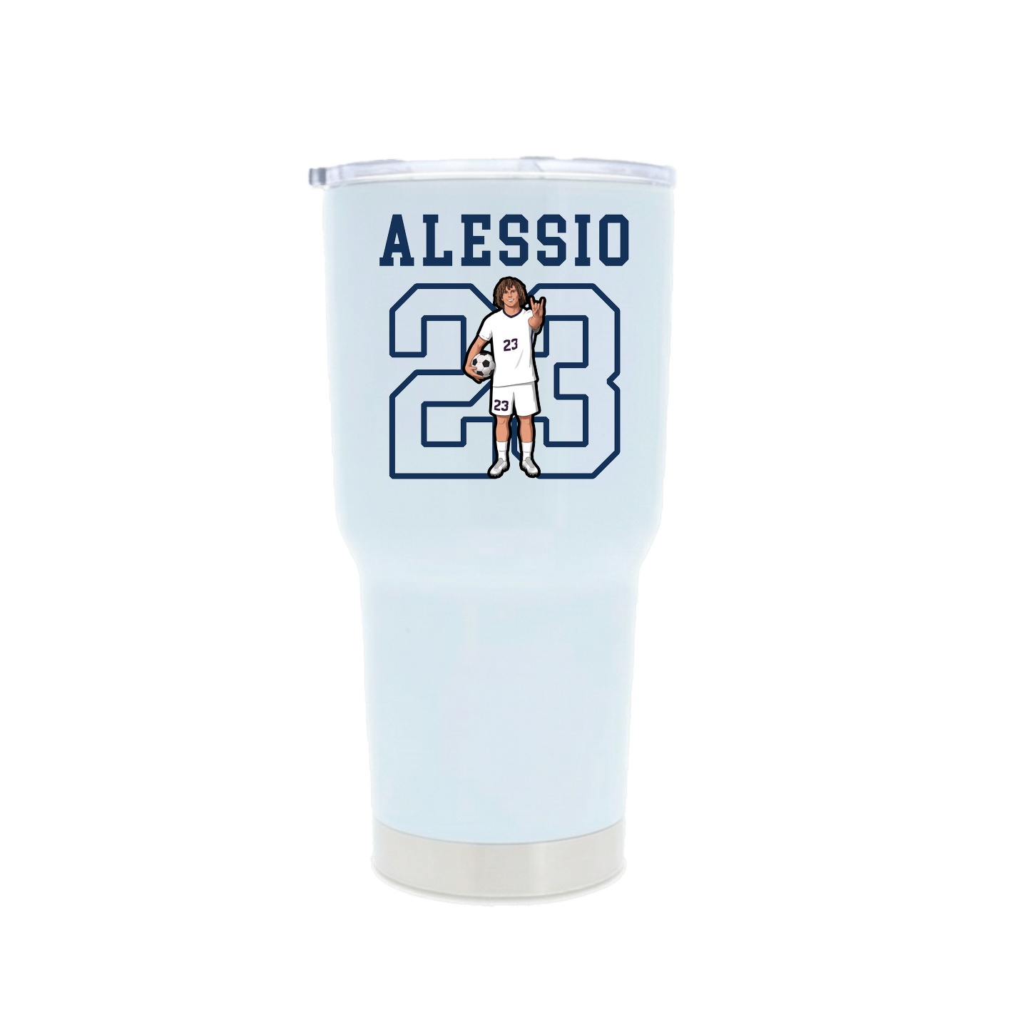 30oz Stainless Steel Tumbler — Shirsey in White