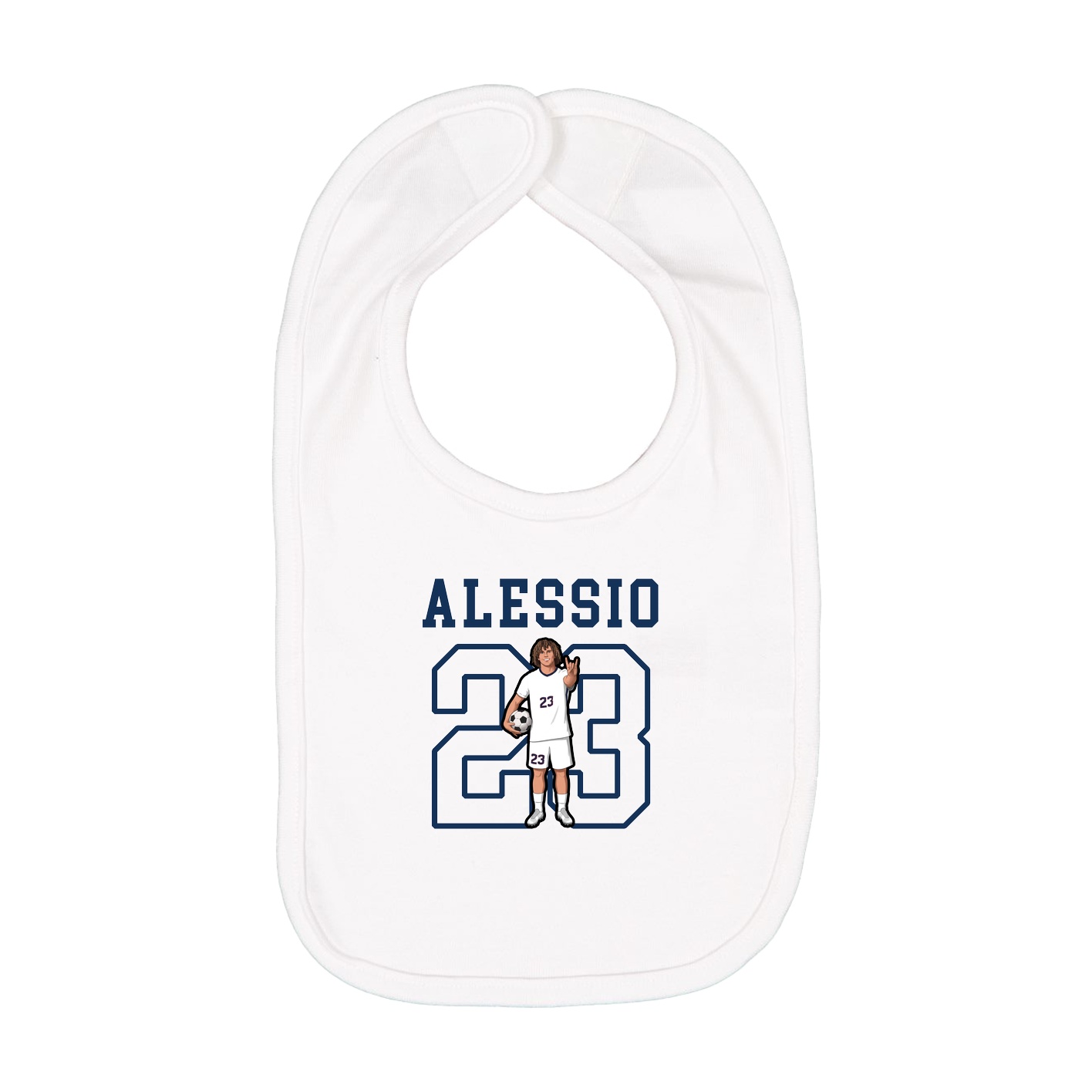 Infant Bib — Shirsey in White
