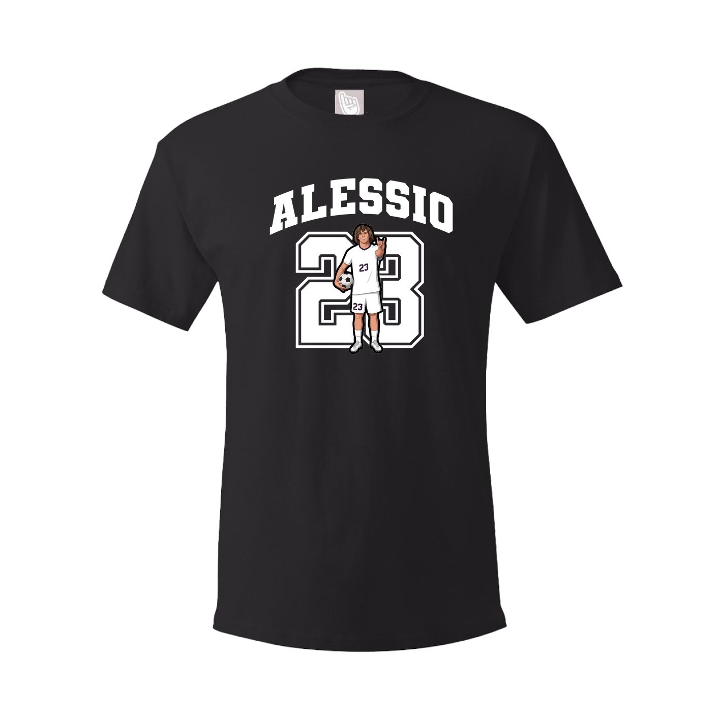 Youth Tee — Number in Black