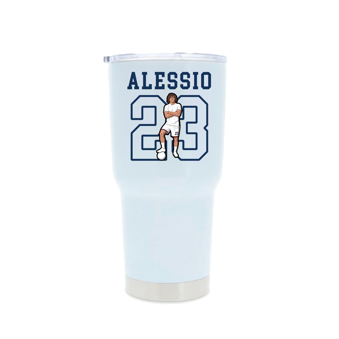 30oz Stainless Steel Tumbler — Shirsey in White