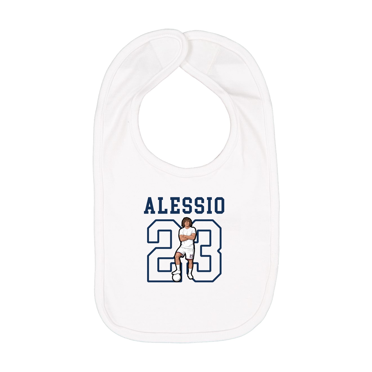 Infant Bib — Shirsey in White
