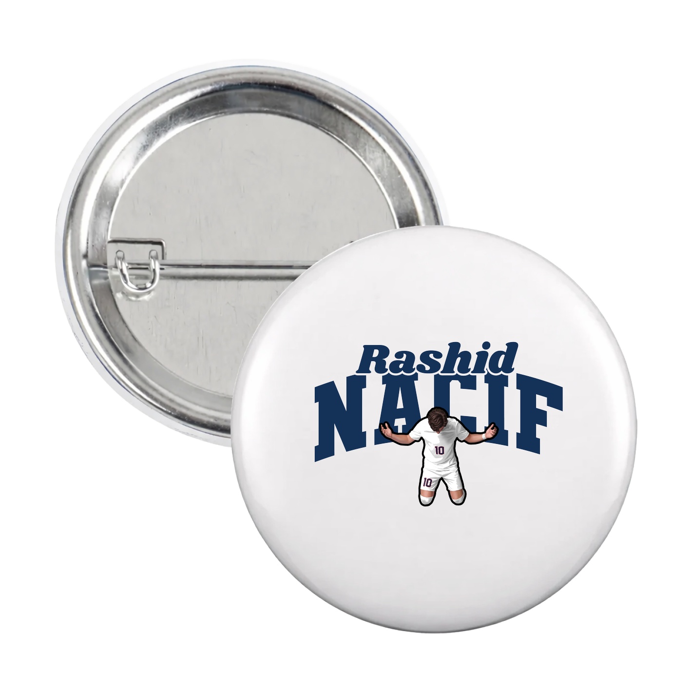 Game Day Button — Signature Arch in White