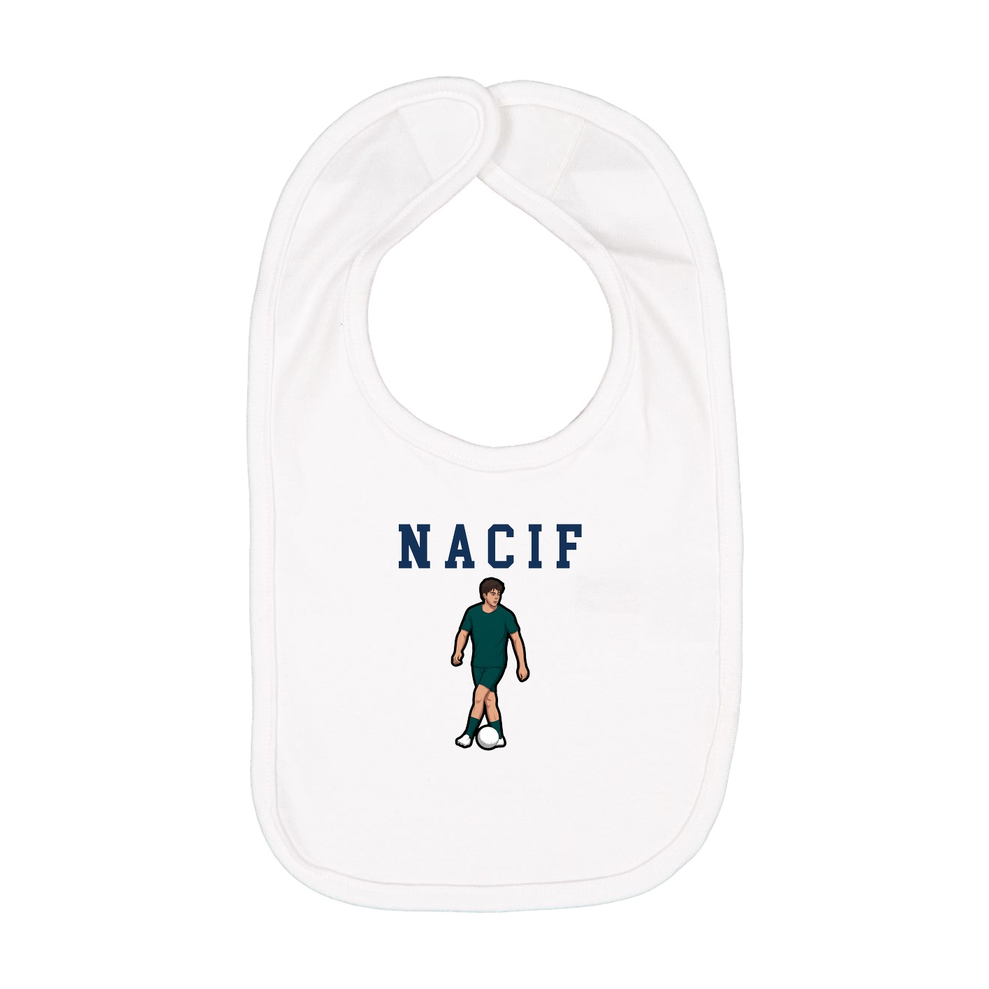 Infant Bib — Shirsey in White