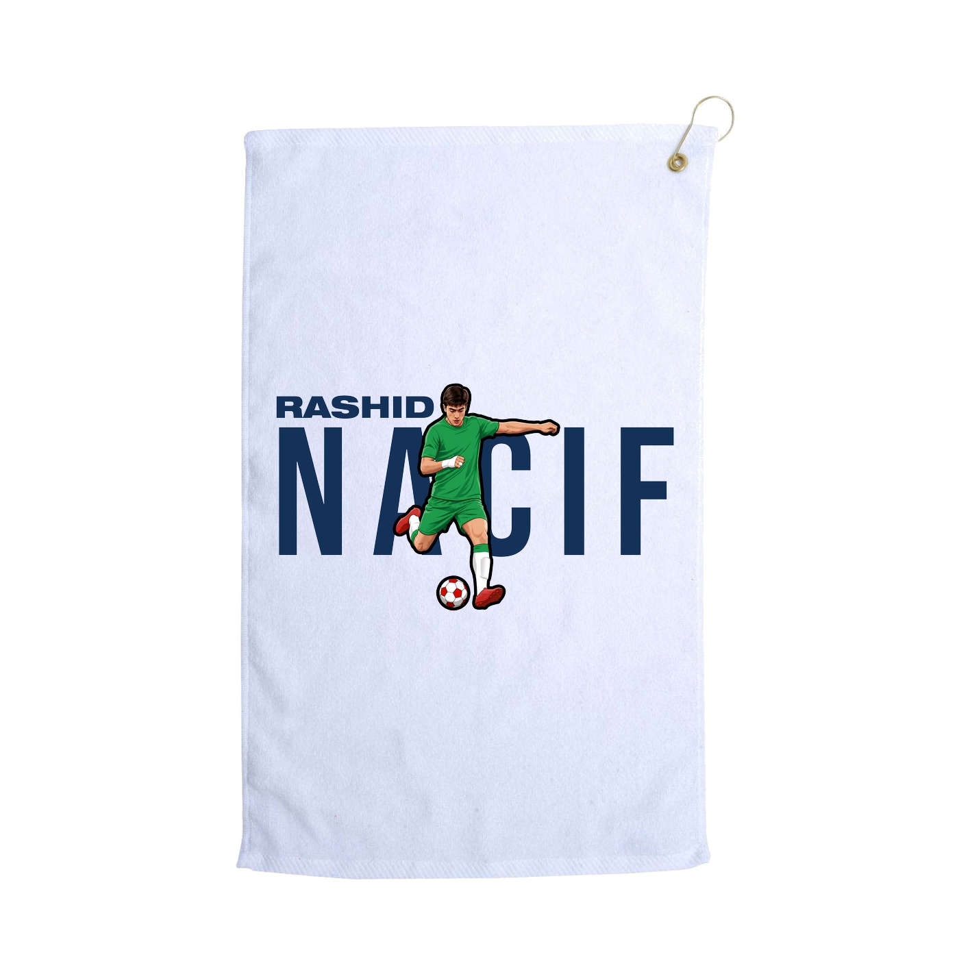 Golf Towel — Player Name in White