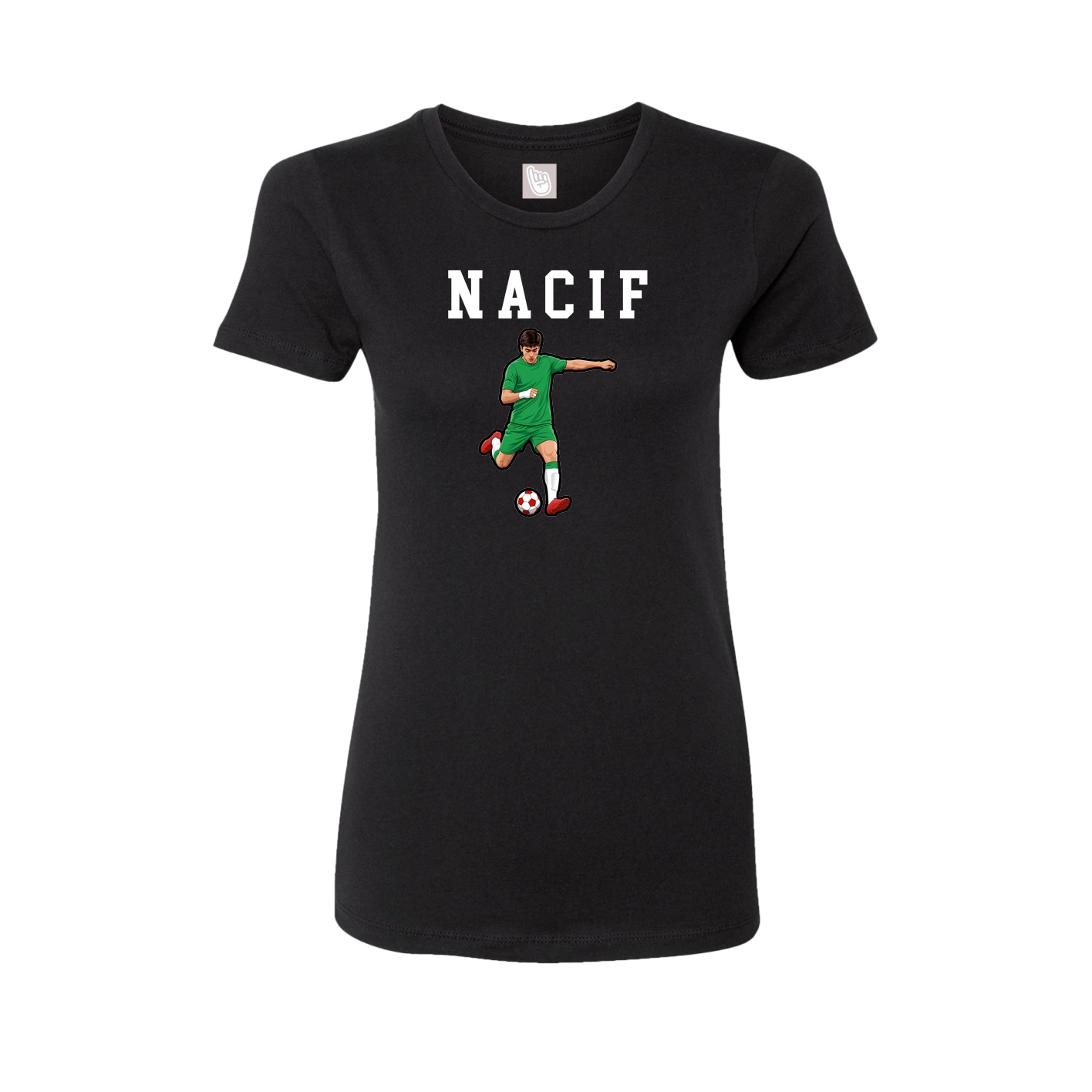 Fitted Women's Tee — Shirsey in Black