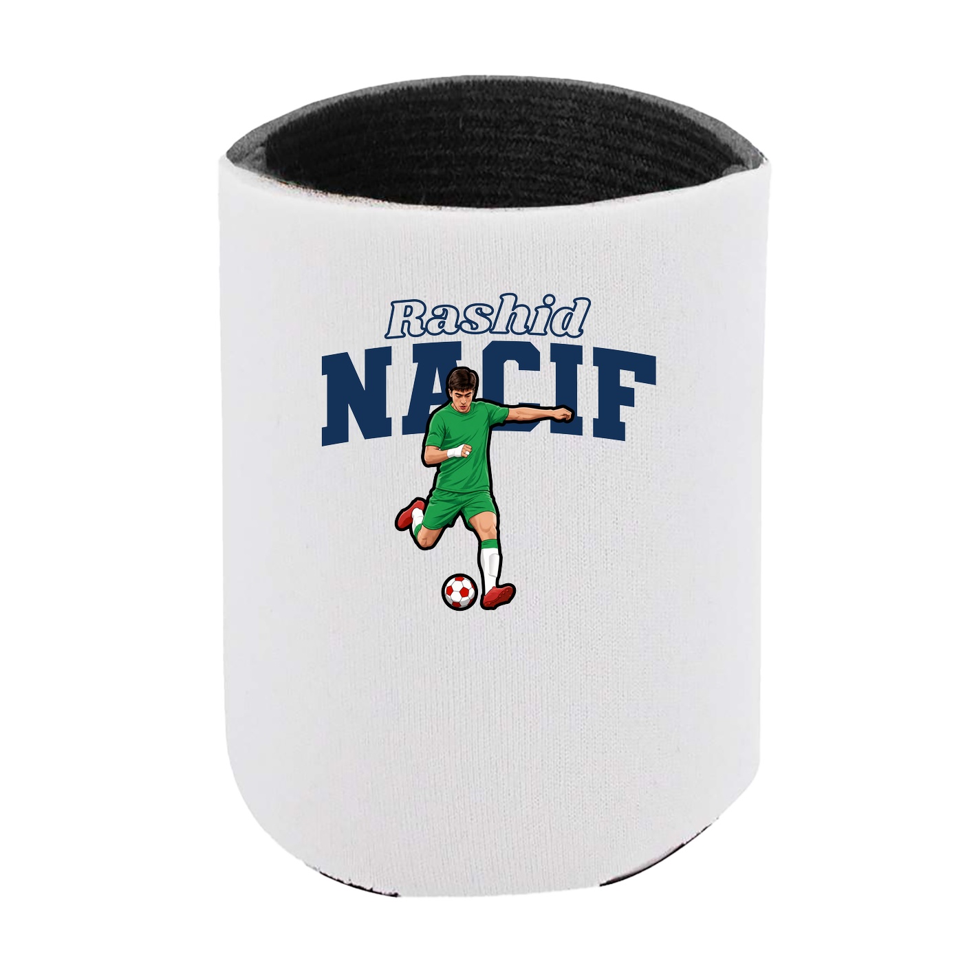 Can Holder — Name Arch in White
