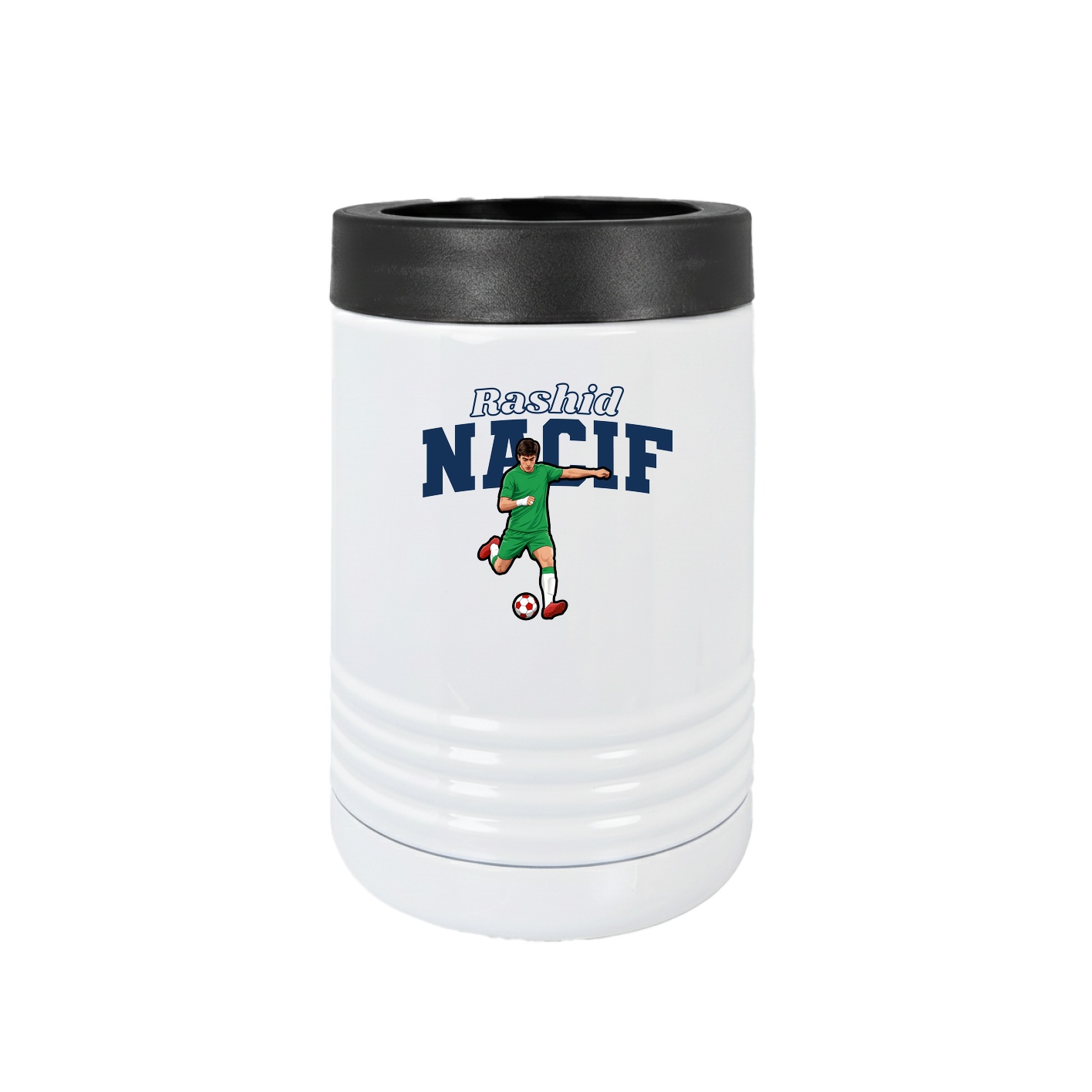 Beverage Holder — Name Arch in White