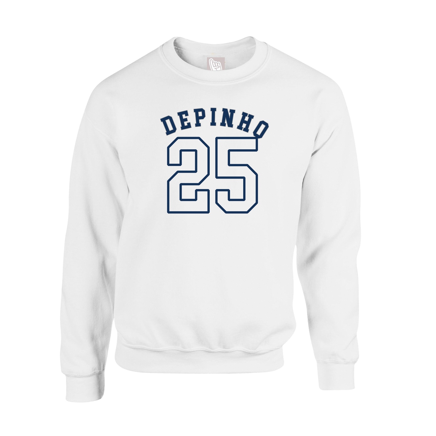 Fleece Crew — Shirsey Arch in White