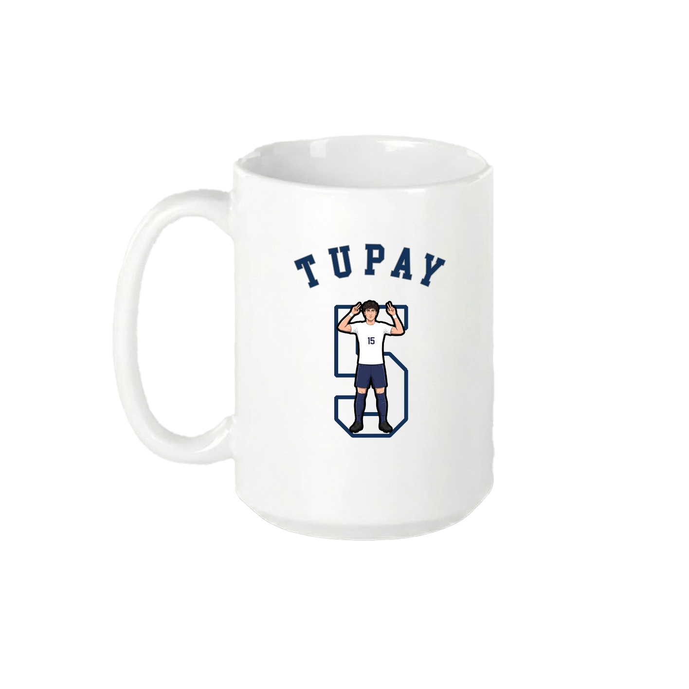 15oz Coffee Mug — Shirsey Arch in White