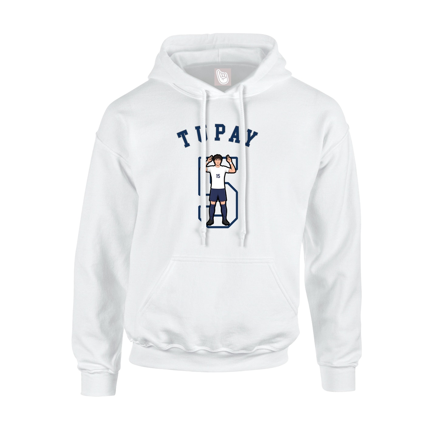 Youth Hoodie — Shirsey Arch in White