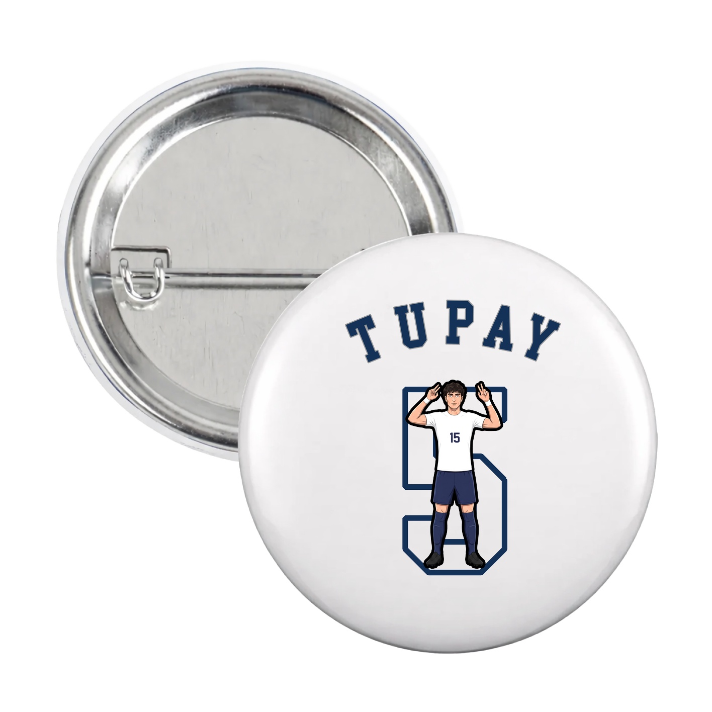 Game Day Button — Shirsey Arch in White