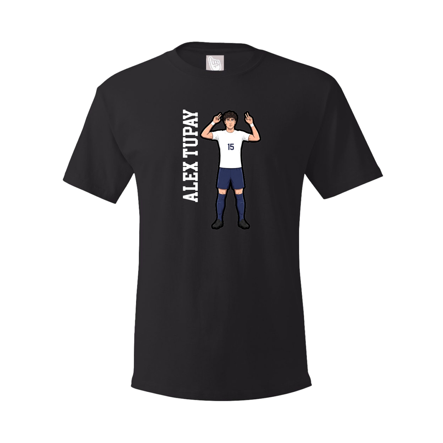 Youth Tee — Name Vertical in Black