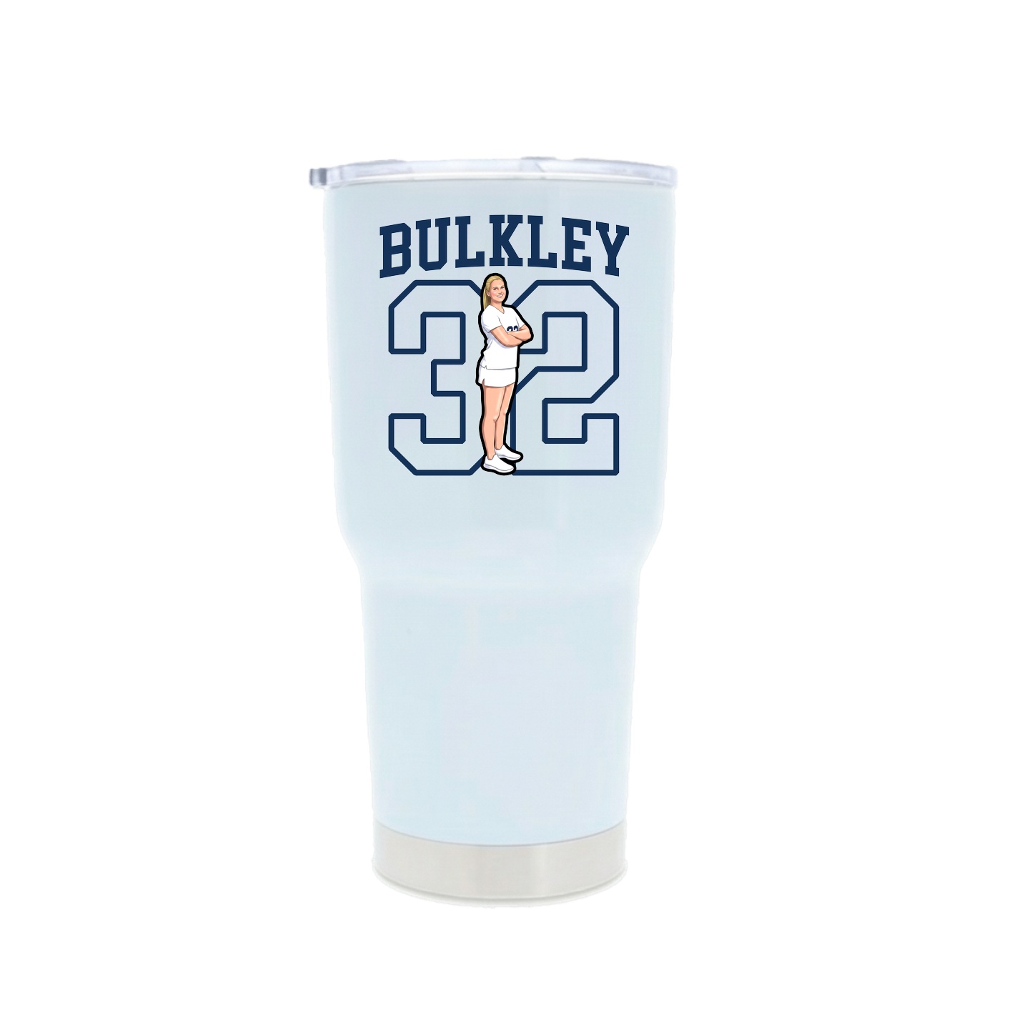 30oz Stainless Steel Tumbler — Shirsey in White