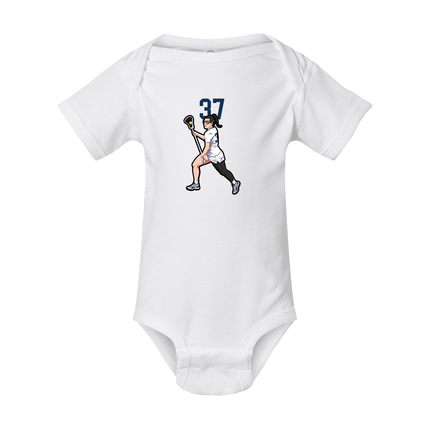 Baby Onesie — Number Top in White