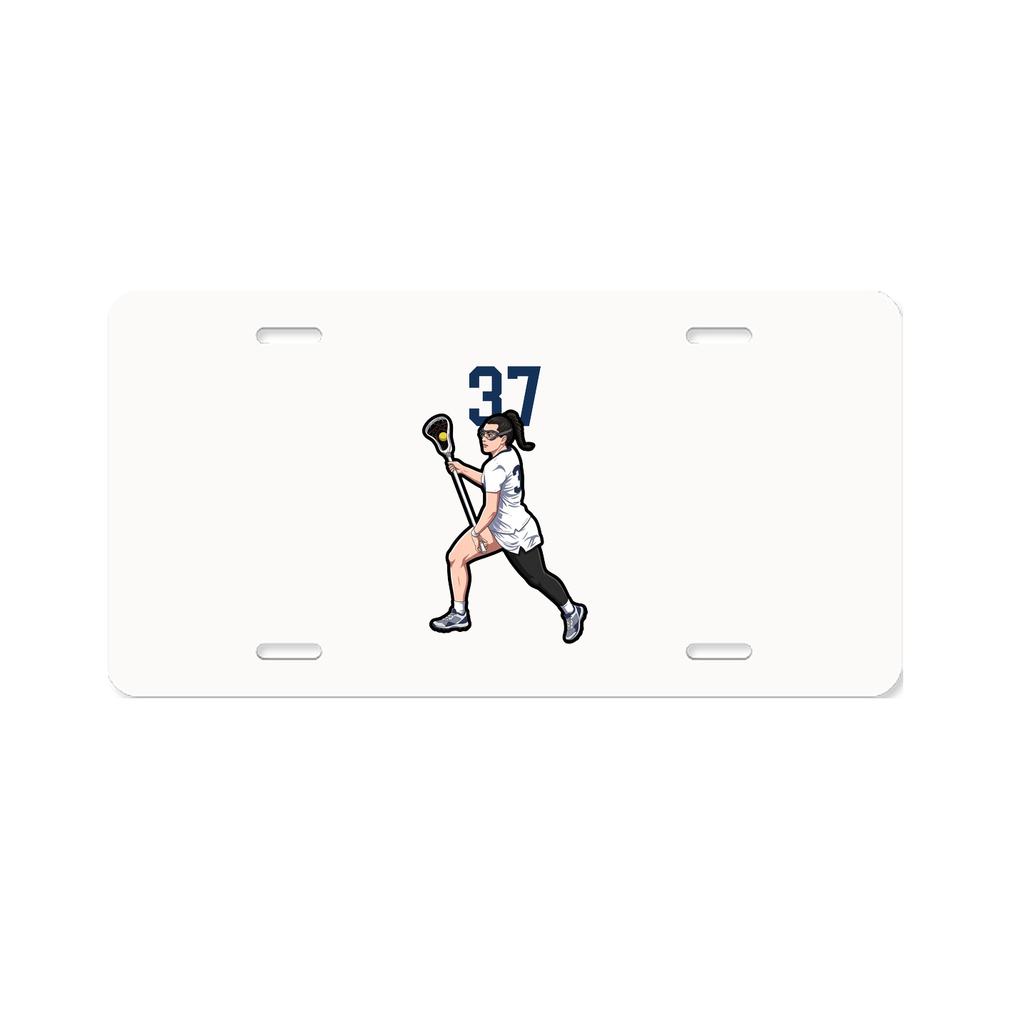 License Plate — Number Top in Classic