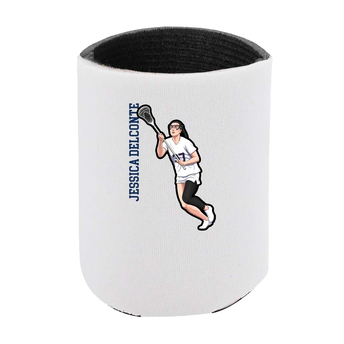 Can Holder — Name Vertical in White