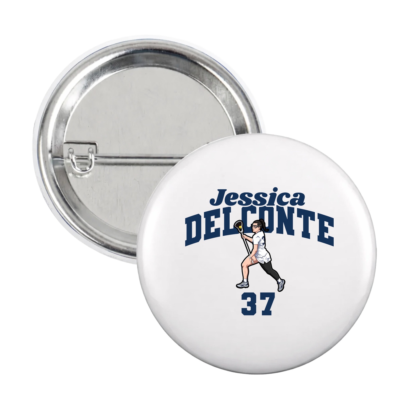 Game Day Button — Signature Arch in White