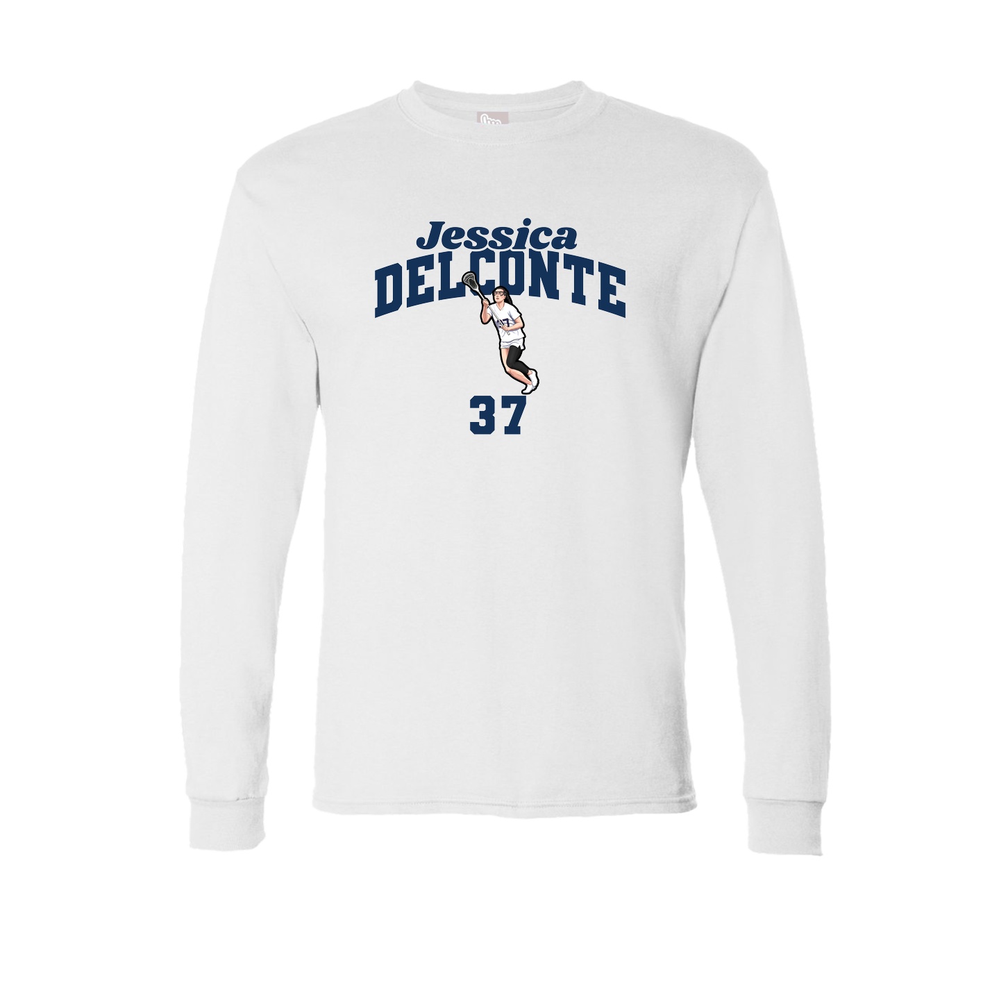 Long Sleeve Tee — Signature Arch in White