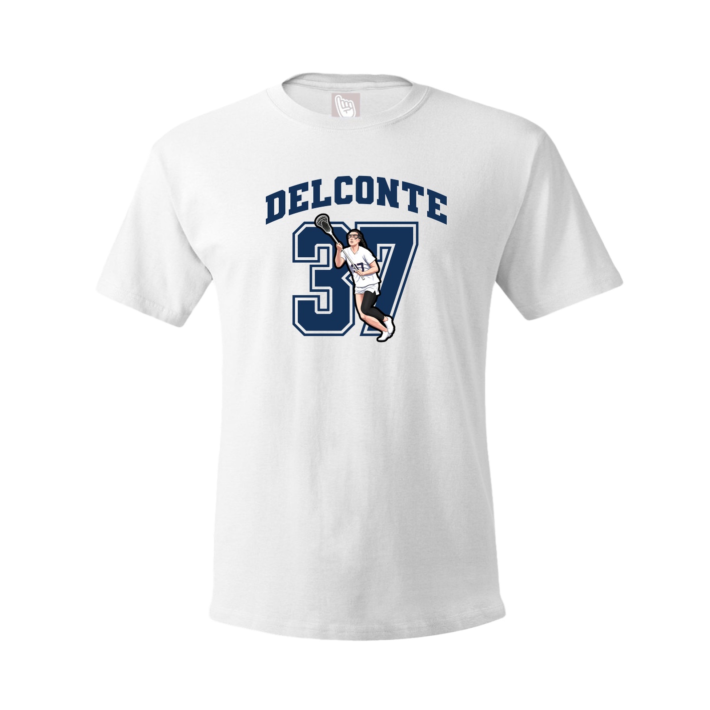 Youth Tee — Number in White