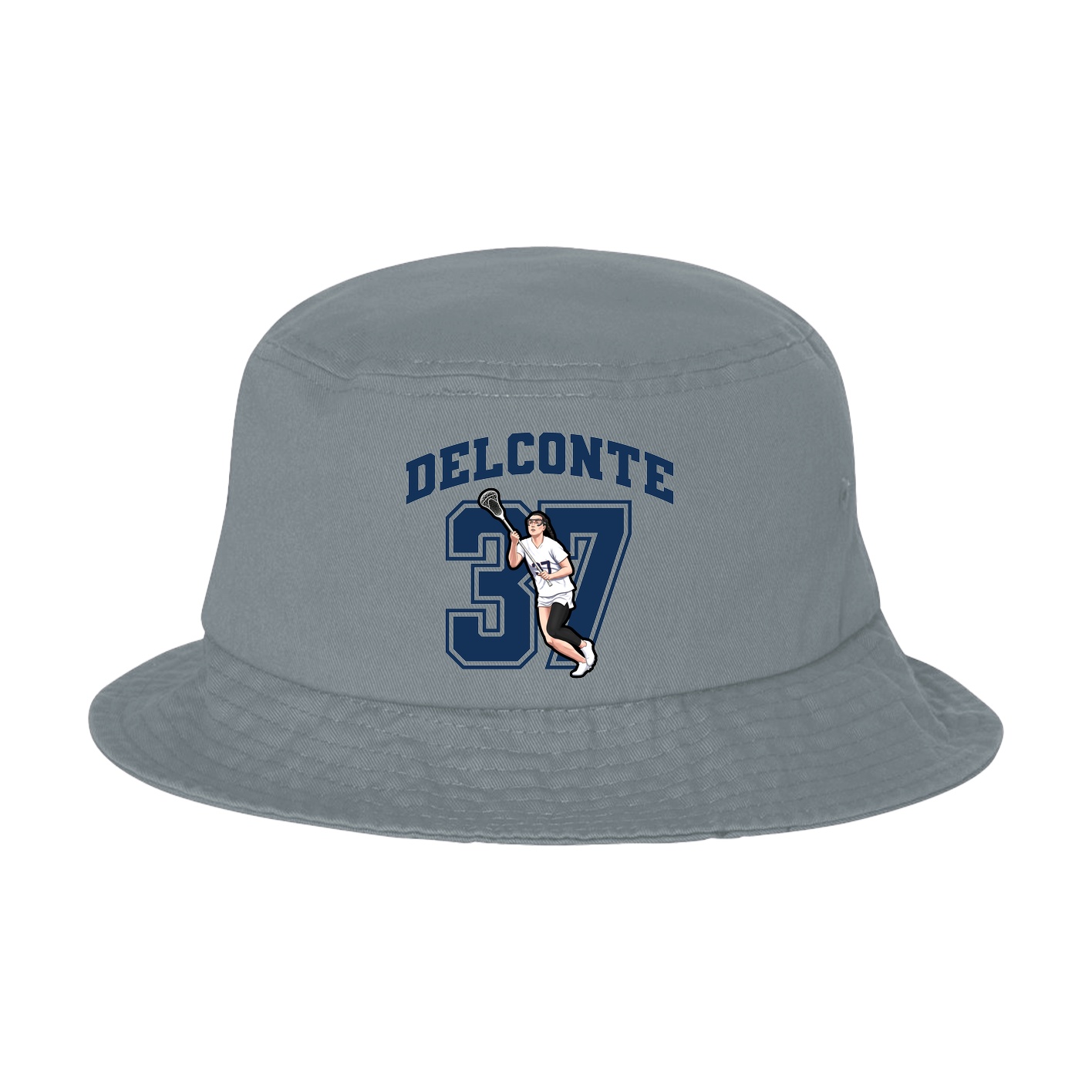 Bucket Cap — Number in Grey