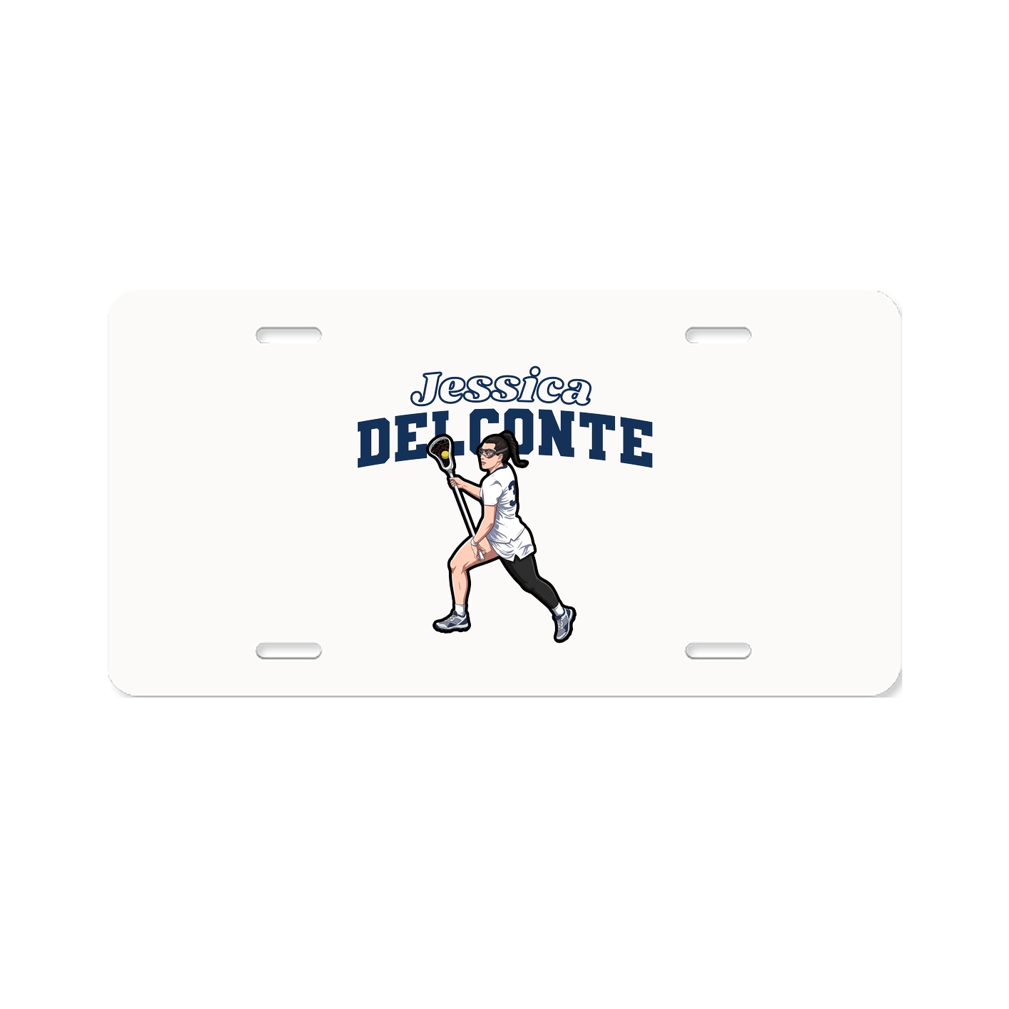 License Plate — Name Arch in Classic