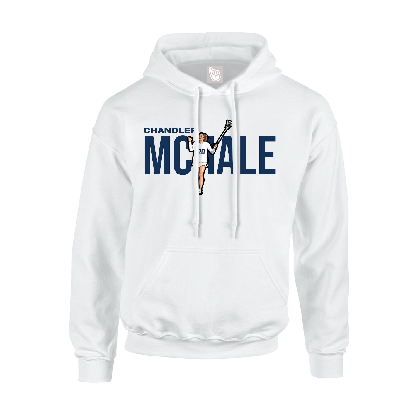 Youth Hoodie — Player Name in White
